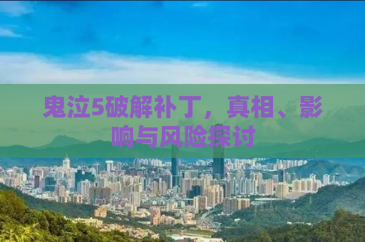 鬼泣5破解补丁，真相、影响与风险探讨